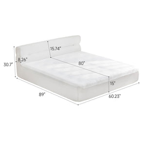 English Elm All In One Queen Mattress & Bed Frame - 15-Inch Cooling Mattress-In-A-Box For Small Spaces & Comfort W1359P364812
