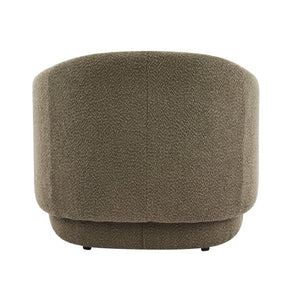 English Elm Amanda Sculptural Boucle Accent Chair Plush Cream Upholstery for Modern Living Spaces Green N767P381615G