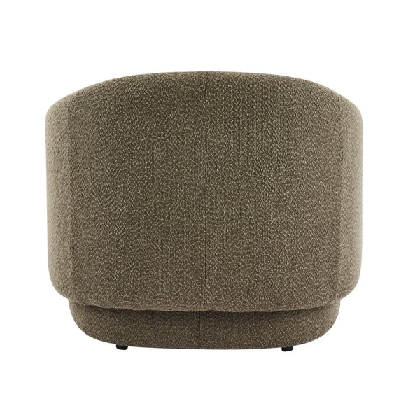 English Elm Amanda Sculptural Boucle Accent Chair Plush Cream Upholstery for Modern Living Spaces Green N767P381615G