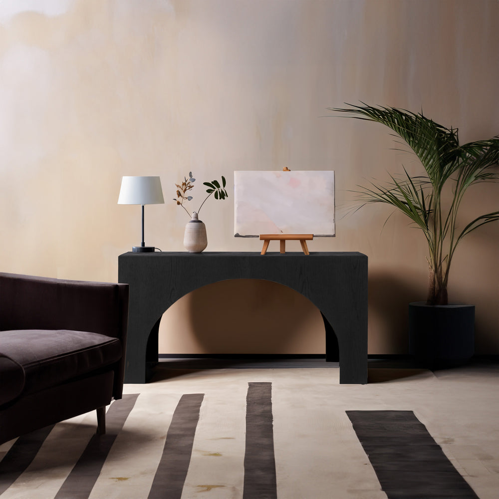 Arch Black Console Table 273Black-T Meridian Furniture