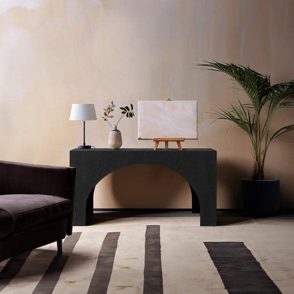 Arch Black Console Table 273Black-T Meridian Furniture