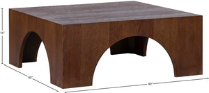 Arch Brown Coffee Table 273Brown-C Meridian Furniture