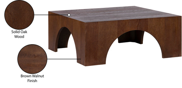 Arch Brown Coffee Table 273Brown-C Meridian Furniture