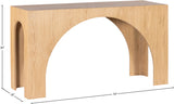 Arch Oak Console Table 273Oak-T Meridian Furniture