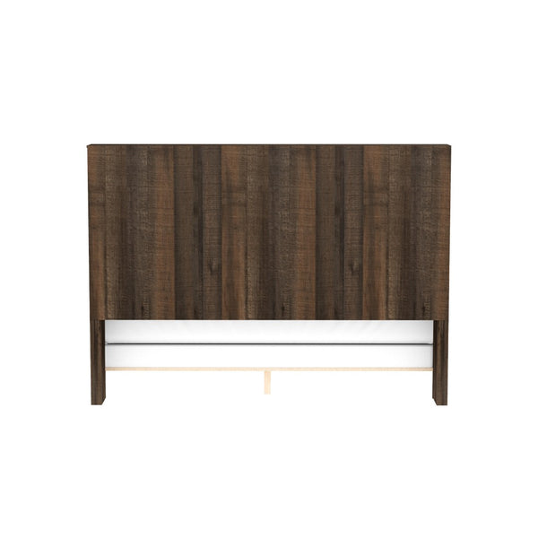 English Elm Wallace & Bay - Brown Queen Bookcase Bed - Modern Style With Storage Headboard, Penny-Brown Finish For Your Bedroom B361S00014-GIGA