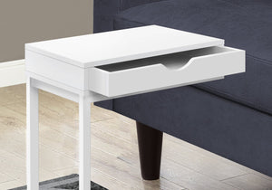 English Elm Accent 3-Tier Side Table with X-Frame Metal Base, Space-Saving End Table with Shelves for Living Room White 23 L x 17 W x 4 H B2710P219356