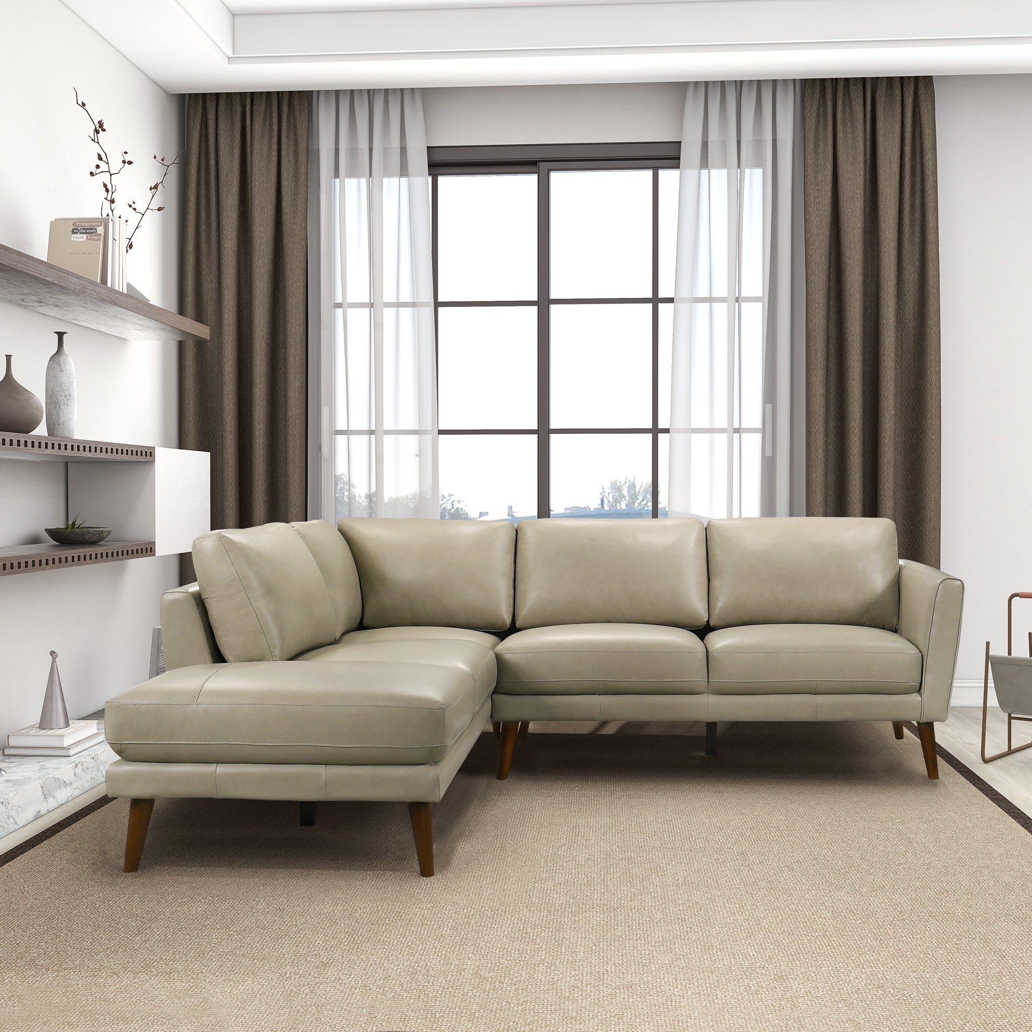 English Elm Benson Sectional Sofa