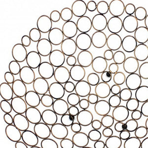 Homeroots 19" Bronze Metal Round Centerpiece Bowl   274445