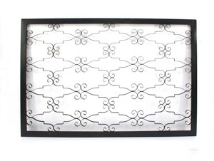 HomeRoots 43" Black Metal Wall Decor - Elegant 63" Art Piece for Living Rooms, Bedrooms, and Hallways 274481