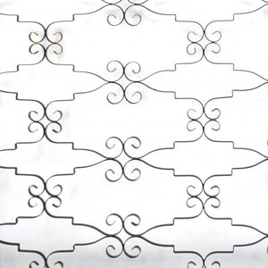 HomeRoots 43" Black Metal Wall Decor - Elegant 63" Art Piece for Living Rooms, Bedrooms, and Hallways 274481