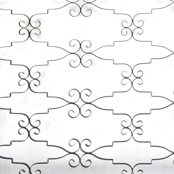 HomeRoots 43" Black Metal Wall Decor - Elegant 63" Art Piece for Living Rooms, Bedrooms, and Hallways 274481