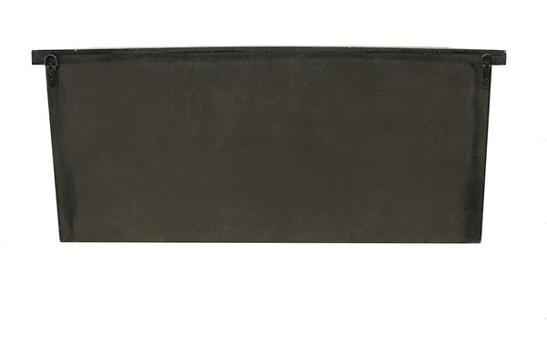 Homeroots Brown Rustic Wooden Wall Shelf With 3 Drawers And Hooks  Solid Wood 274502