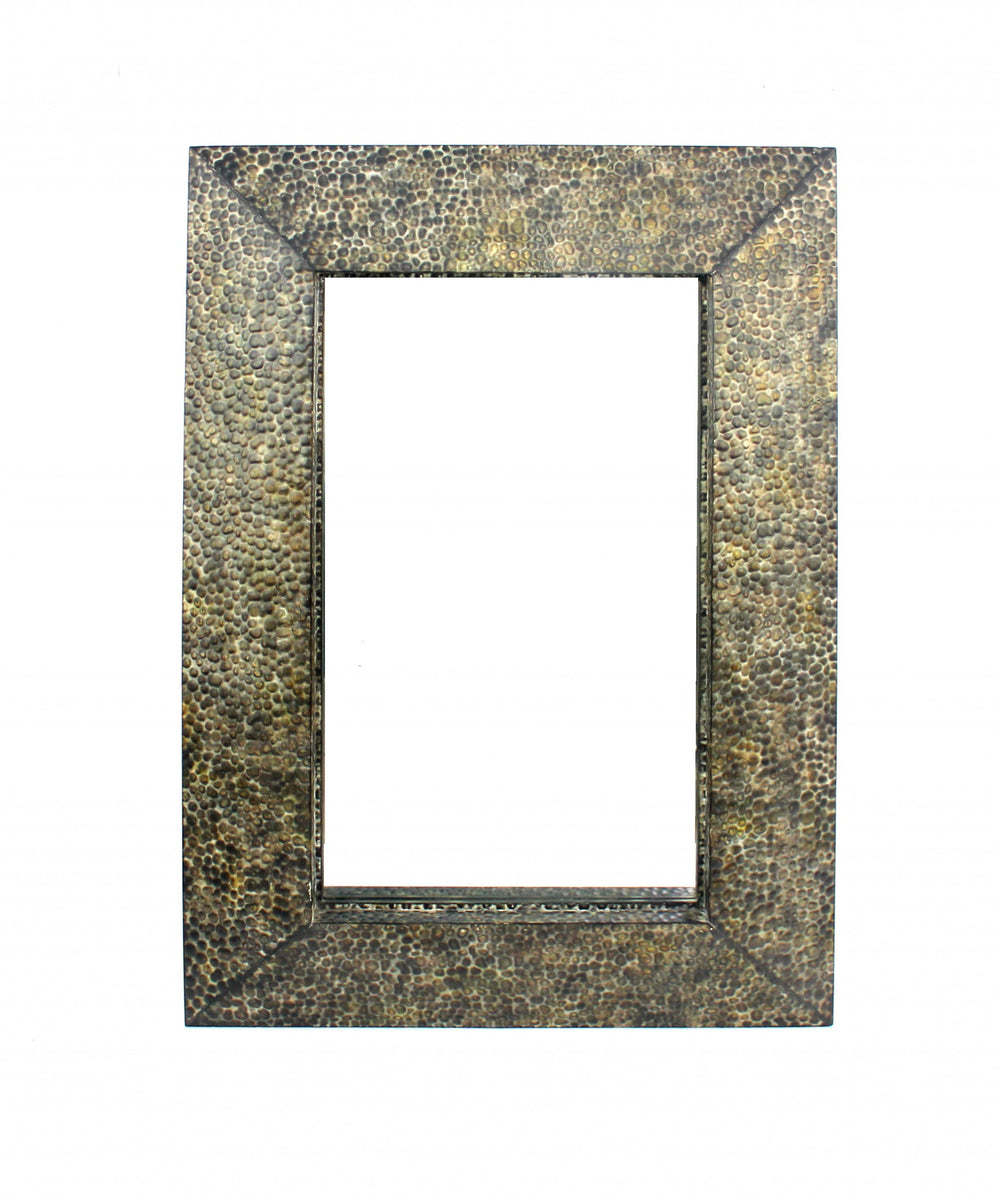 Homeroots Bronze Rectangle Accent Metal Mirror  Metal 274511