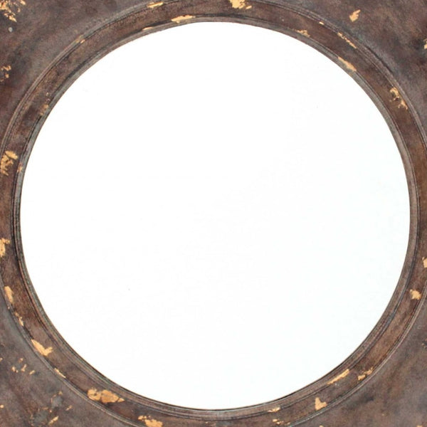 Homeroots Bronze Hexagon Accent Mirror  Wood 274532