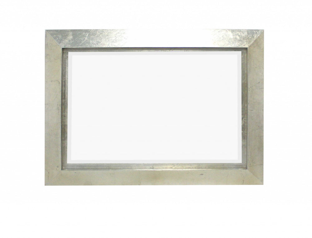 Homeroots Silver Rectangle Accent Metal Mirror  Metal 274537