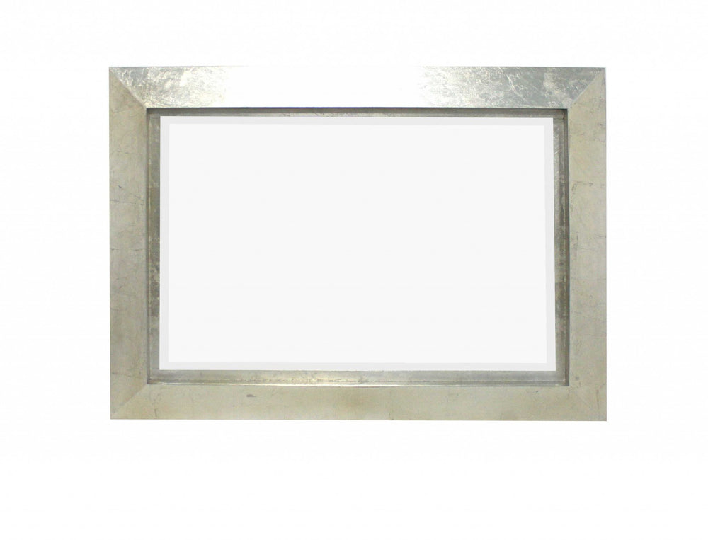 Homeroots Silver Rectangle Accent Metal Mirror  Metal 274537