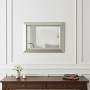 HomeRoots Silver Rectangle Accent Metal Mirror - Elegant Reflective Wall Decor for Timeless Home Sophistication 274537