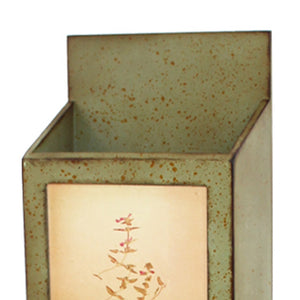 Homeroots 42" X 10" X 5" Green Rustic Vertical - Newspaper & Magazine Rack  Metal 274548