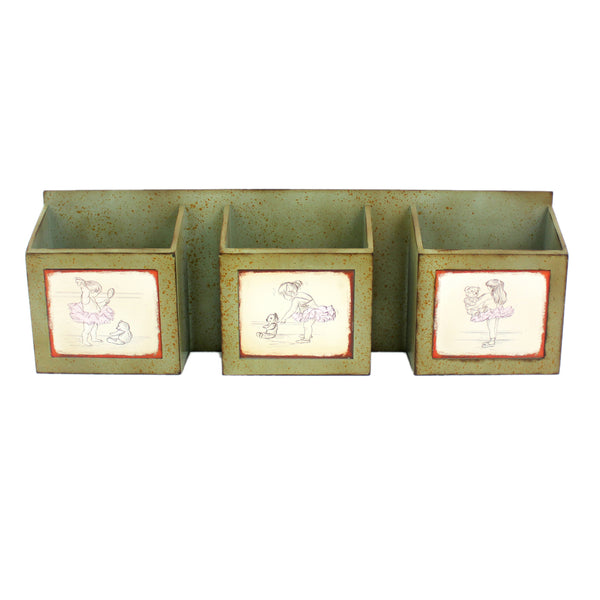 Homeroots 12" X 36" Green Wood Wall Decor  Wood 274549