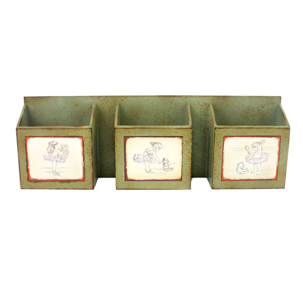 Homeroots 12" X 36" Green Wood Wall Decor  Wood 274549