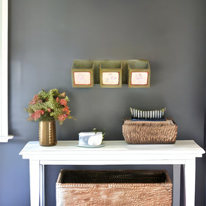 Homeroots 12" X 36" Green Wood Wall Decor  Wood 274549