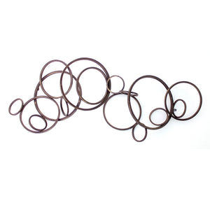 HomeRoots 55" Modern Bronze Metal Wall Decor - Elegant Centerpiece for Living Rooms, Offices & More 274598