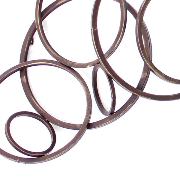HomeRoots 55" Modern Bronze Metal Wall Decor - Elegant Centerpiece for Living Rooms, Offices & More 274598