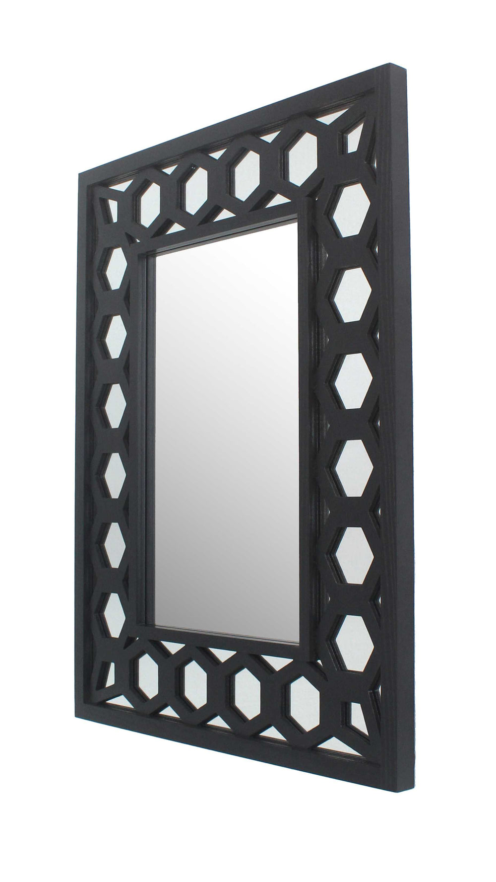 Homeroots Black Square Accent Mirror  Mirror 274604