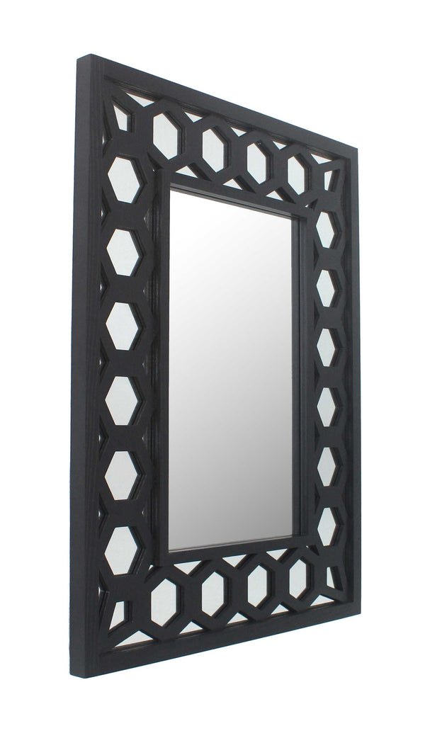 Homeroots Black Square Accent Mirror  Mirror 274604