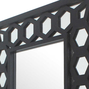 Homeroots Black Square Accent Mirror  Mirror 274604