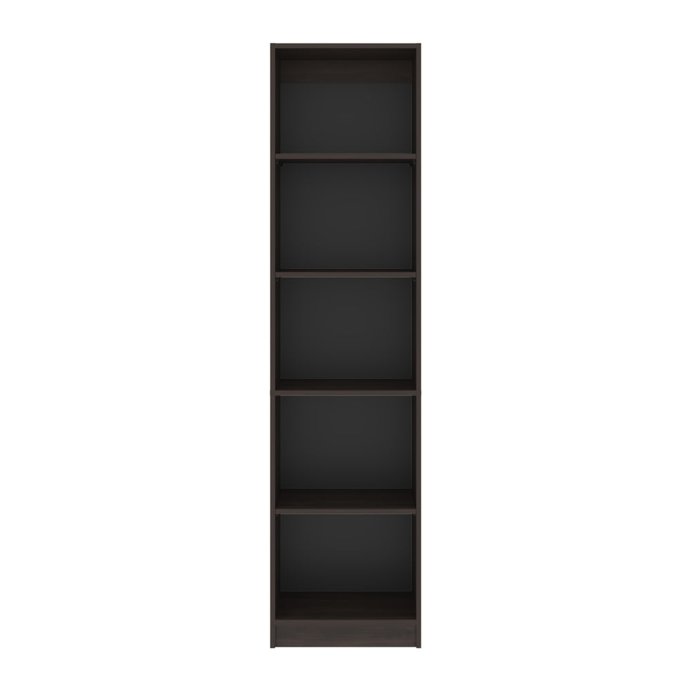 English Elm Fm Furniture Beaver Balley Bookcase - 5 Open Shelves In Stained Walnut For Modern Storage & Display B128P301395