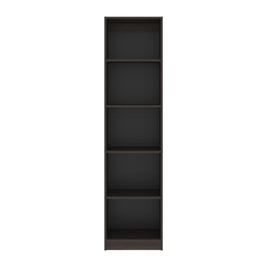 English Elm Fm Furniture Beaver Balley Bookcase - 5 Open Shelves In Stained Walnut For Modern Storage & Display B128P301395