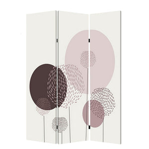 HomeRoots 48 Multi-Color Floral Canvas Screen - Vibrant 3-Panel Room Divider with Durable Wood Frame & Versatile Use 274627