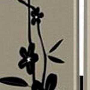HomeRoots 48" X 72" Multi-Color Wood Canvas Plum Blossom Screen - Elegant Room Divider with Double-Sided Art 274629