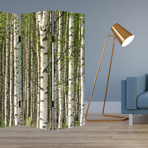 HomeRoots 84" Multi-Panel Artful Room Divider Screen - Vibrant Canvas Design, Wood Frame, & Versatile Style 274631