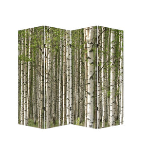 HomeRoots 84" Multi-Panel Artful Room Divider Screen - Vibrant Canvas Design, Wood Frame, & Versatile Style 274631