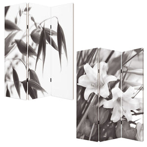 Homeroots 48" X 72" Multi Color Wood Canvas  Screen  Cotton Canvas 274635