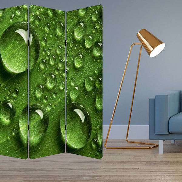 HomeRoots 48" X 72" Multi-Color Wood Canvas Room Screen - Stylish Privacy Divider with Artistic Flair & Durability 274636