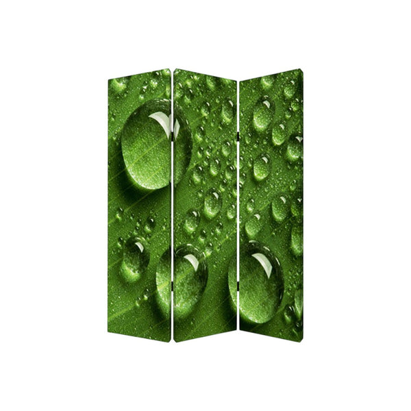 HomeRoots 48" X 72" Multi-Color Wood Canvas Room Screen - Stylish Privacy Divider with Artistic Flair & Durability 274636