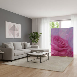 HomeRoots 48 Multi Color Wood Canvas Flourish Folding Screen - Elegant Room Divider with Vibrant Prints 274638