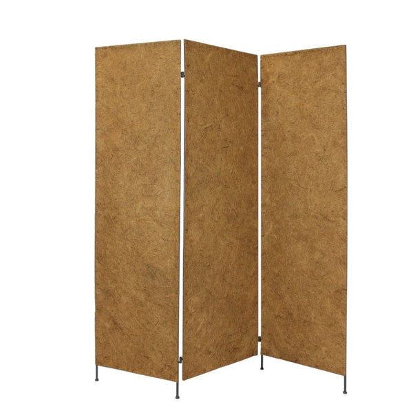 HomeRoots 60 X 72 Brown Metal Lone Star Screen - Stylish Room Divider with Durable Stainless Steel Design 274642