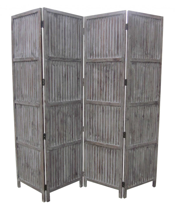 Homeroots 84 X 84 Brown Wood Screen  Wood 274643
