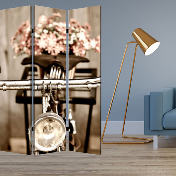 Homeroots 48" X 72" Multi Color Wood Canvas Valentine  Screen  Cotton Canvas 274655