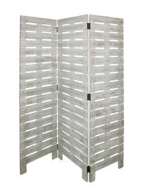 Homeroots 63 X 72 White Wood Garden  Screen  Wood 274697