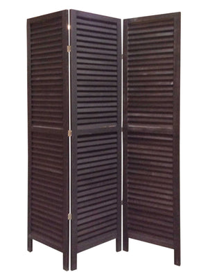 Homeroots 48 X 67 Black Wood Shutter - Screen Black Wood 274703