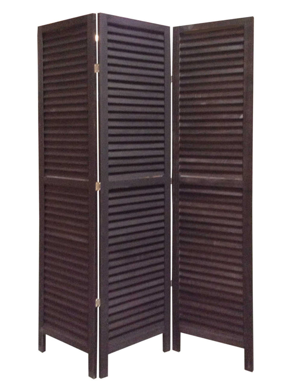 Homeroots 48 X 67 Black Wood Shutter - Screen Black Wood 274703