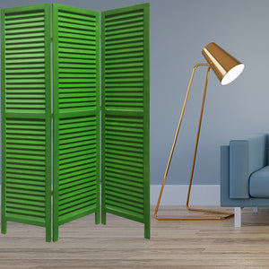 Homeroots 48" X 67" Green Wood Shutter Screen Green Wood 274705