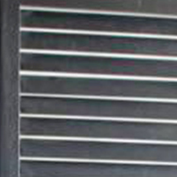 HomeRoots 47 Stylish Black Wood and Bamboo Screen - Elegant 3-Panel Divider for Privacy, Versatility & Decor 274725