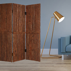 Homeroots 62" X 72" Brown Wood Tahoe  Screen  Wood 274745