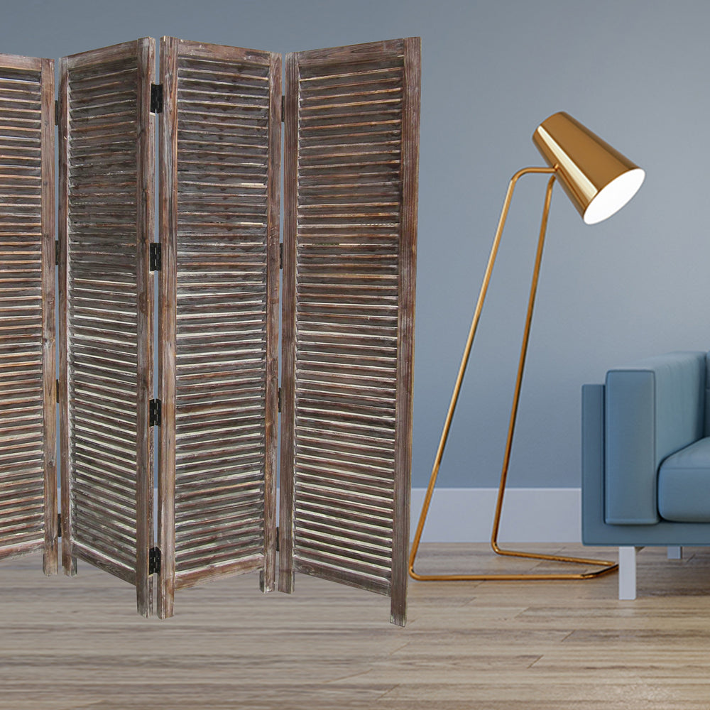 Homeroots 80 X 84 Brown Wood Screen  Wood 274748